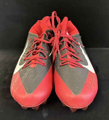 2017 David Johnson #31 Arizona Cardinals DUAL SIGNED Game Used NFL Nike Cleats