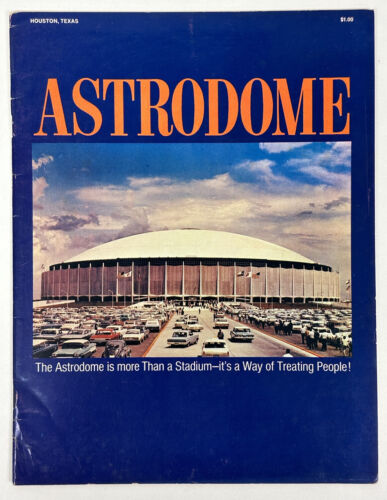 1968 Houston Astrodome Publication - 28 pages of color photos - VG-EX/EX