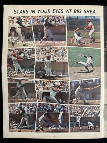 1969 New York Mets Official Baseball Yearbook w/ Seaver Koosman Grote - VG