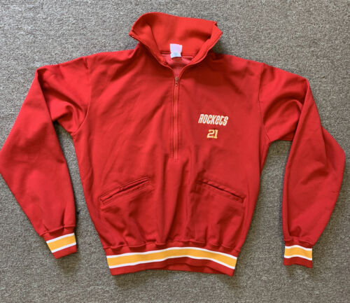 1980s Houston Rockets WB Free / Sleepy Floyd NBA Game Used Warm Up Jacket #21