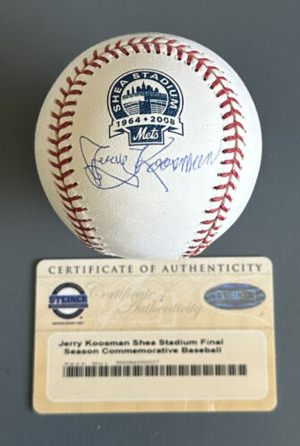 Jerry Koosman New York Mets SIGNED Official MLB Shea Stadium Baseball STEINER