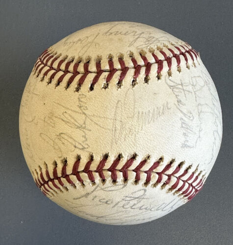 1976 Boston Red Sox Team Signed Official AL Baseball 28 sig w/Yaz Fisk Rice Lynn