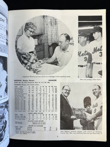 1967 New York Mets Official Yearbook Second Revised Edition VG-EX+