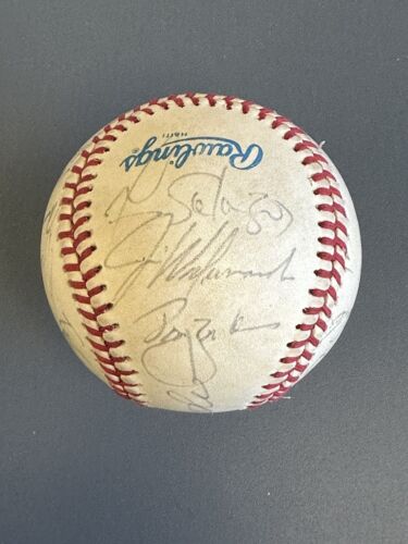 1988 Detroit Tigers Team Signed Official AL Baseball 17 sigs w/ Trammell Beane