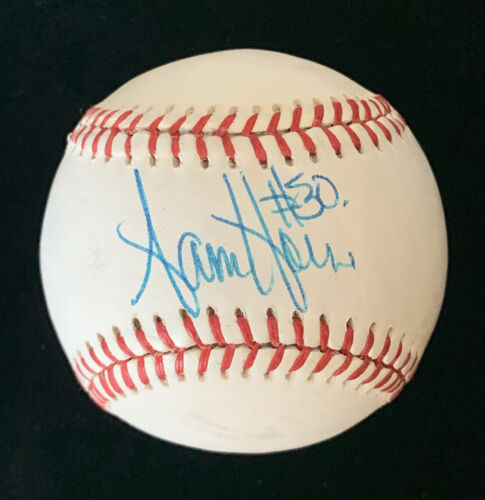 Sam Horn #30 Red Sox SIGNED Official AL Bobby Brown Baseball w/ hologram