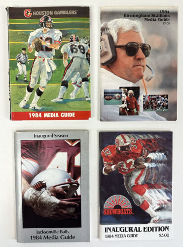 1984 USFL Football Team Media Guides Near Complete Set 17/18