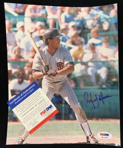 Roberto Alomar San Diego Padres Hall of Famer SIGNED 8x10 Color Photo PSA DNA