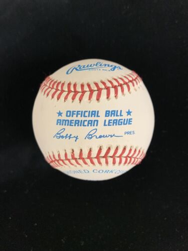 Rick Ferrell Red Sox Senators SIGNED Official AL B. Brown Baseball w/ hologram