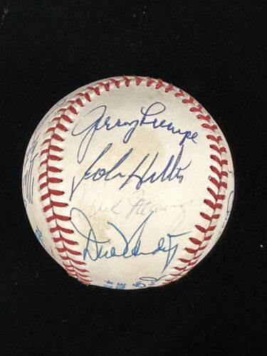 Tigers / Indians HOFers & Stars MULTI SIGNED Baseball 23 sigs w/ hologram