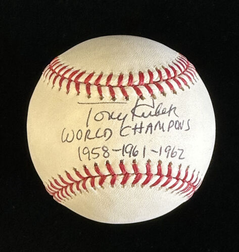 Tony Kubek World Champions 1958 1961 1962 Official MLB Baseball w/ hologram