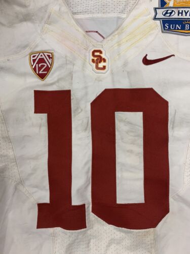 2012 Hayes Pullard USC Trojans Hyundai Sun Bowl Game Used Jersey #10 w/ LOA