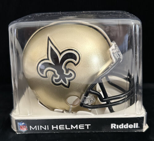 Drew Brees SB XLIV MVP New Orleans Saints SIGNED Mini Football Helmet STEINER