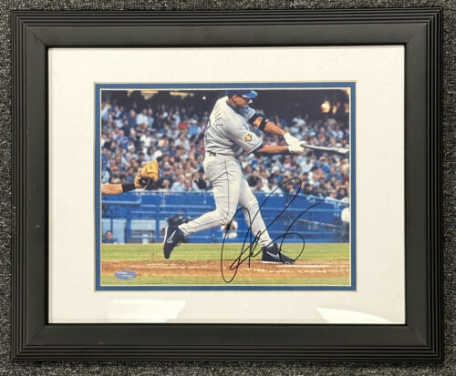 Alex Rodriguez Texas Rangers SIGNED 8x10 Matted & Framed Photo w/ STEINER COA