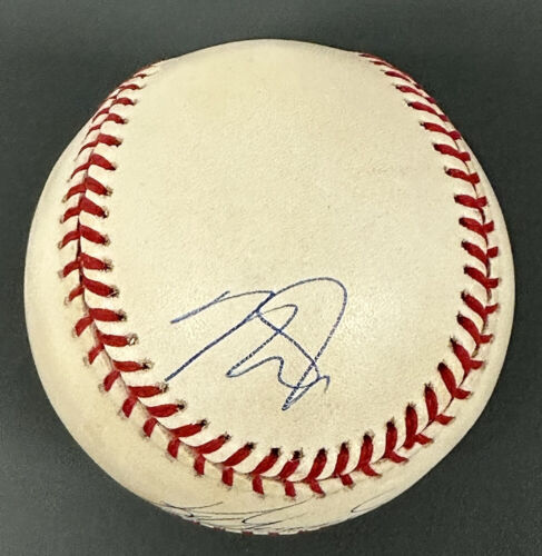 Ken Griffey Jr / Mike Trout DUAL SIGNED Official AL Baseball w/MLB Hologram