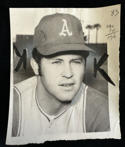 Jim Hunter Oakland A’s Original 1970 Press Photo used for a Topps Photo Shoot