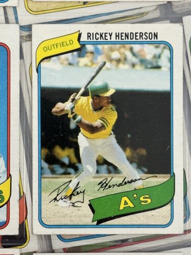 1980 Topps Baseball Complete Set of 726 - Overall EX/EM w/ Rickey Henderson