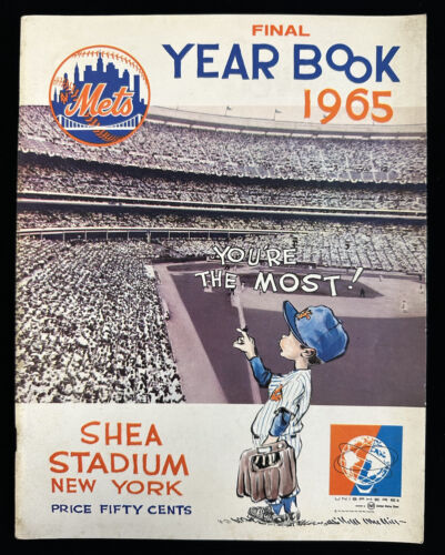 1965 New York Mets Official Baseball Yearbook FINAL Edition EX