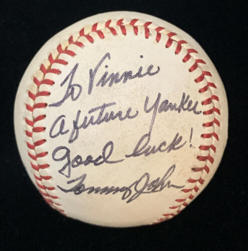 c. 1979 Tommy John Yankees SIGNED Official AL Mac Phail Baseball w/ hologram