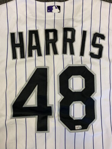 2012 Colorado Rockies Game Used Jersey #48 Will Harris MLB LOA