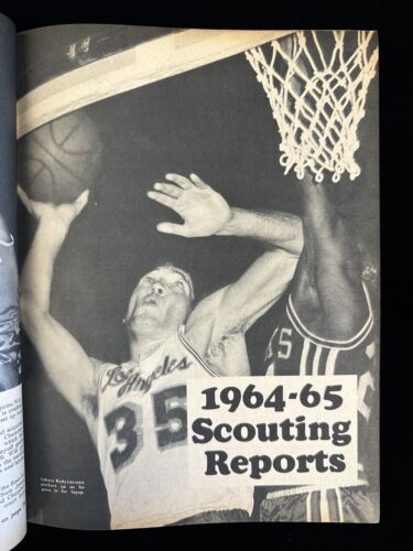 1964-65 Pro Basketball Illustrated Volume 1 No. 1 - Bill Russell - EX w/pen mark