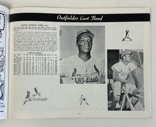 1967 St. Louis Cardinals Official Baseball Yearbook - EX