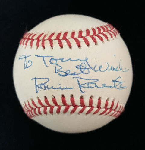 Robin Roberts HOFer Personalized SIGNED Official AL Brown Baseball w/ hologram