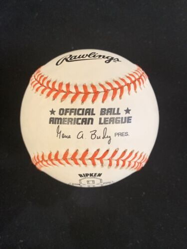 Cal Ripken Jr Orioles SIGNED 2130 / 2131 Official AL Baseball w/ inscription