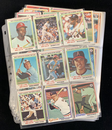 1978 Topps Baseball Complete Set of 726 - Overall VG-EX/EX w/ Murray Molitor