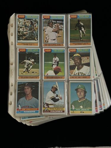 1976 Topps Baseball Complete Set of 660 NM w/ Aaron Munson Brett Yount Rose ++