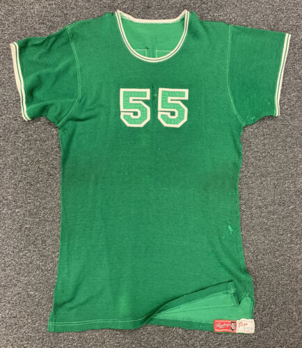 Mid 1950’s Michigan State Spartans Game Used Durene Shooting Shirt / Jersey #55