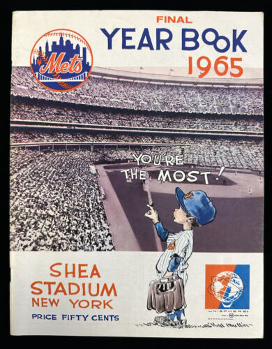 1965 New York Mets Official Baseball Yearbook FINAL Edition EX