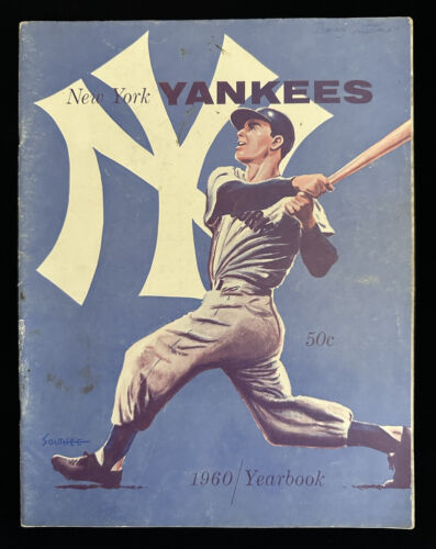 1960 New York Yankees JAY Publishing Yearbook VG-EX (pen writing on top cover)