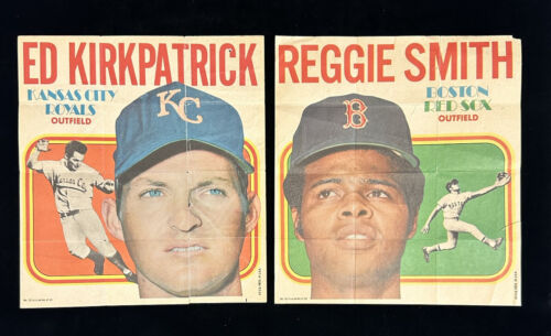 1970 Topps Baseball Player Posters Complete Set of 24 Low Grade w/Clemente Bench