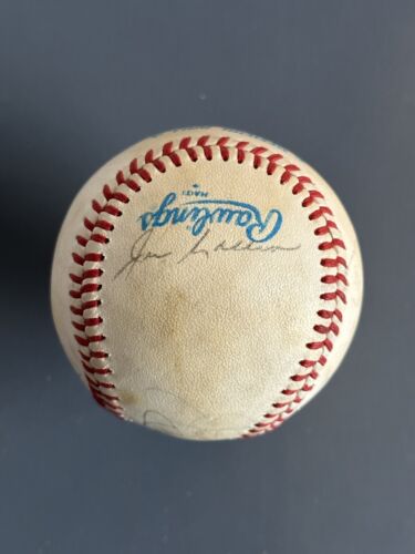 Yankees Greats MULTI SIGNED AL Baseball 12 sigs w/ Mantle DiMaggio Berra Collins