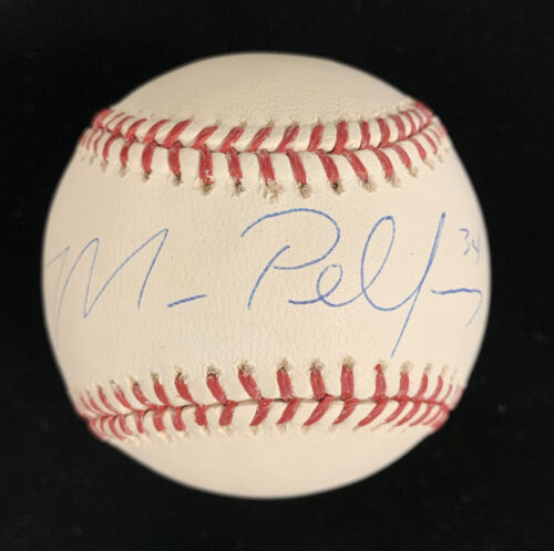 Mike Pelfrey #34 NY Mets SIGNED Official ML Selig Baseball w/ Steiner hologram