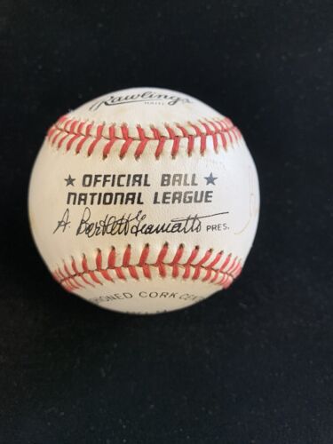 NL Umpires SIGNED NL Baseball 4 sigs Froemming Tata Rippley  DeMuth w/ hologram