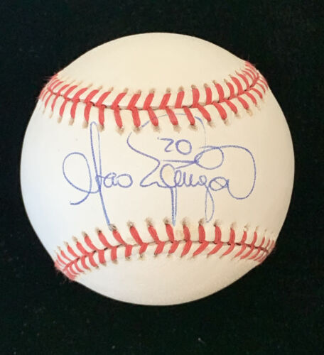 Alvaro Espinoza #20 Indians Yankees Mets SIGNED Official NL Baseball w/ hologram