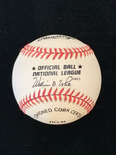 Mickey Owen Cardinals Dodgers Cubs SIGNED Official NL Baseball w/ hologram