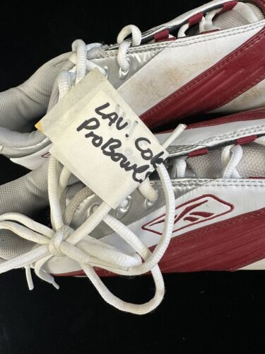 2004 Pro Bowl Laveranues Coles Wash. Redskins Game Used Reebok Football Cleats