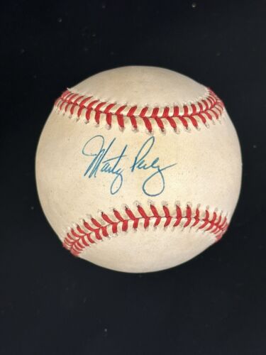 Marty Perez Braves Yankees SIGNED Official NL Coleman Baseball w/ hologram