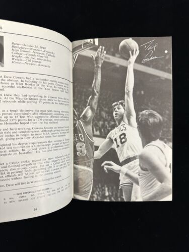 Original 1971-72 Boston Celtics NBA Basketball Yearbook / Media Guide