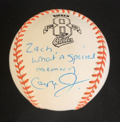 Cal Ripken Jr Orioles SIGNED 2130 / 2131 Official AL Baseball w/ inscription