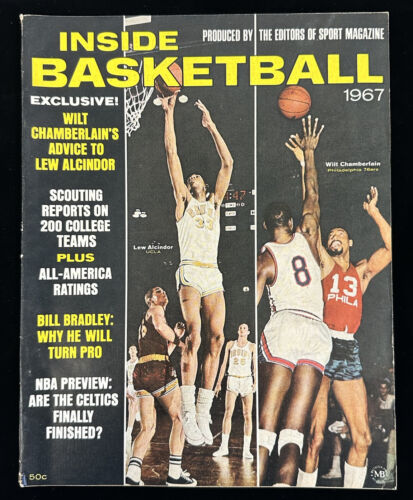 1967 Inside Basketball by SPORT Magazine Lew Alcindor / Wilt Chamberlain - EX