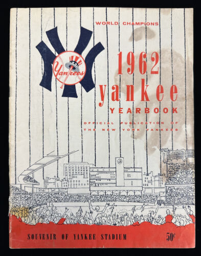 1962 New York Yankees Official Baseball Yearbook VG