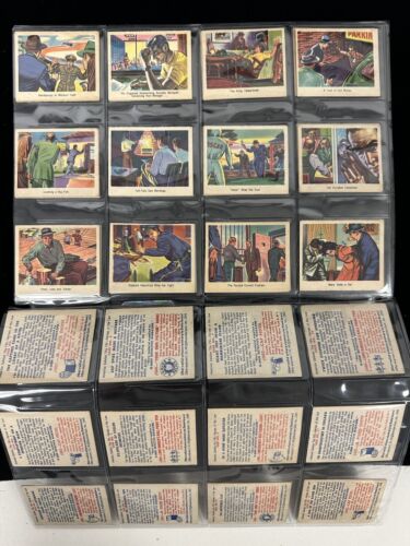 1949 Bowman FBI Heroes Non-Sports Card Complete Set of 36 - Overall EX