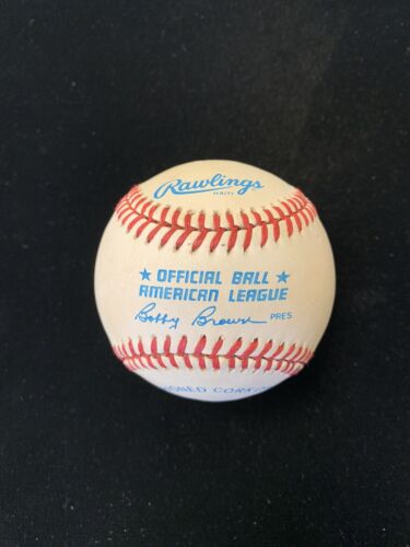 Lou Boudreau HOFer Signed Official American League Baseball w/ B&E Hologram