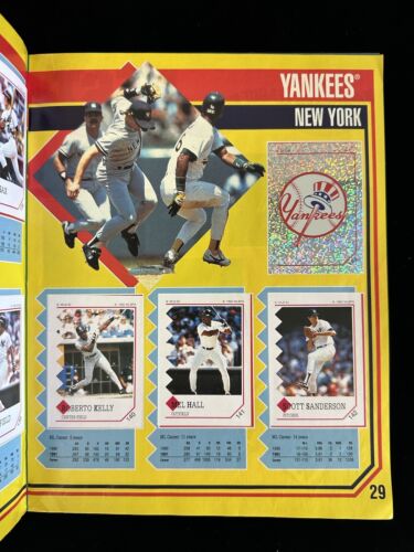 1992 Panini Baseball Collectible Stickers Album Complete Set of 288 (Adhered)