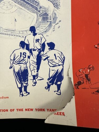 1960 New York Yankees Official Baseball Yearbook Revised Edition VG