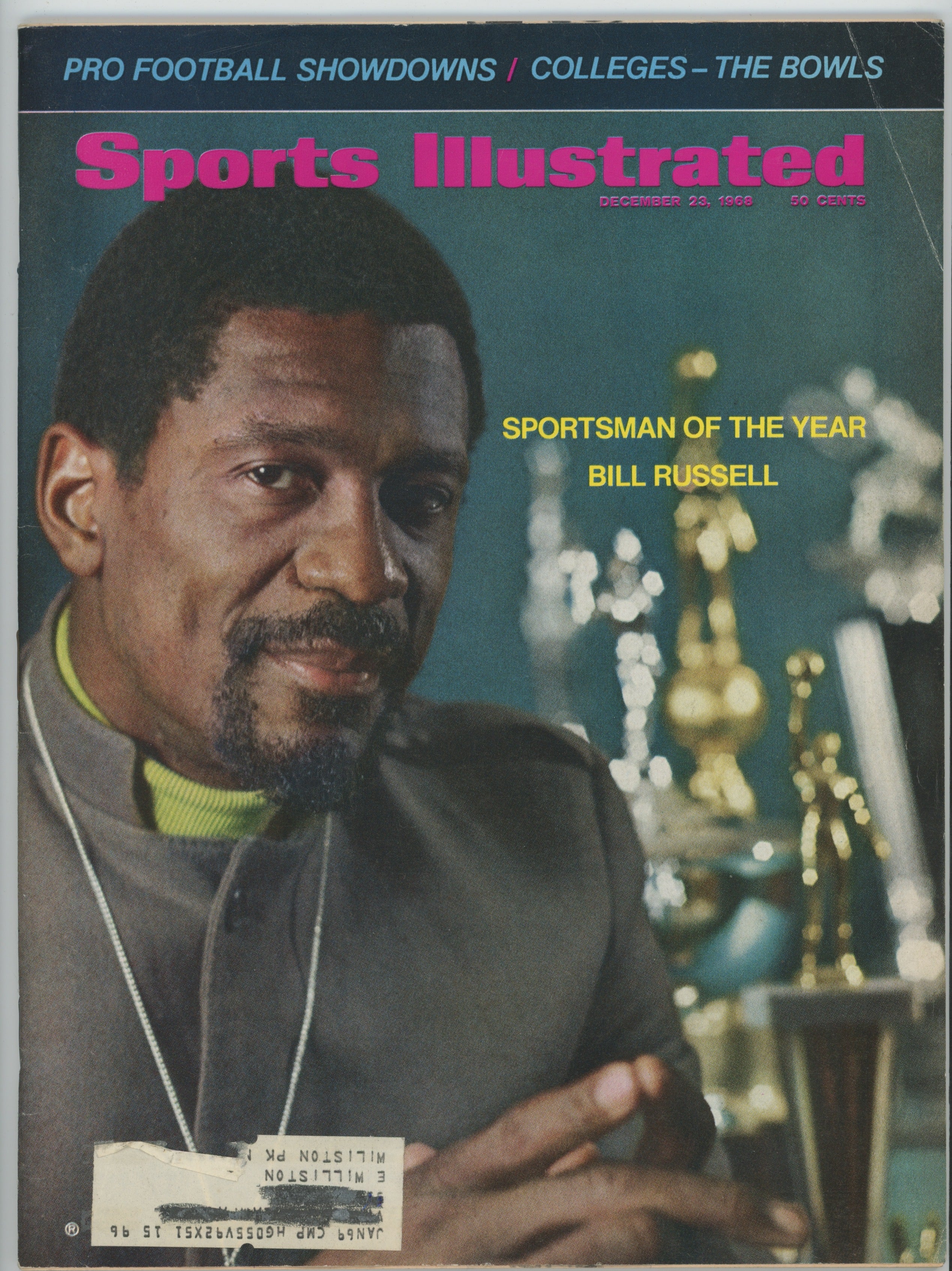 Bill Russell “Sportsman of the Year” 12/23/68 EX ML