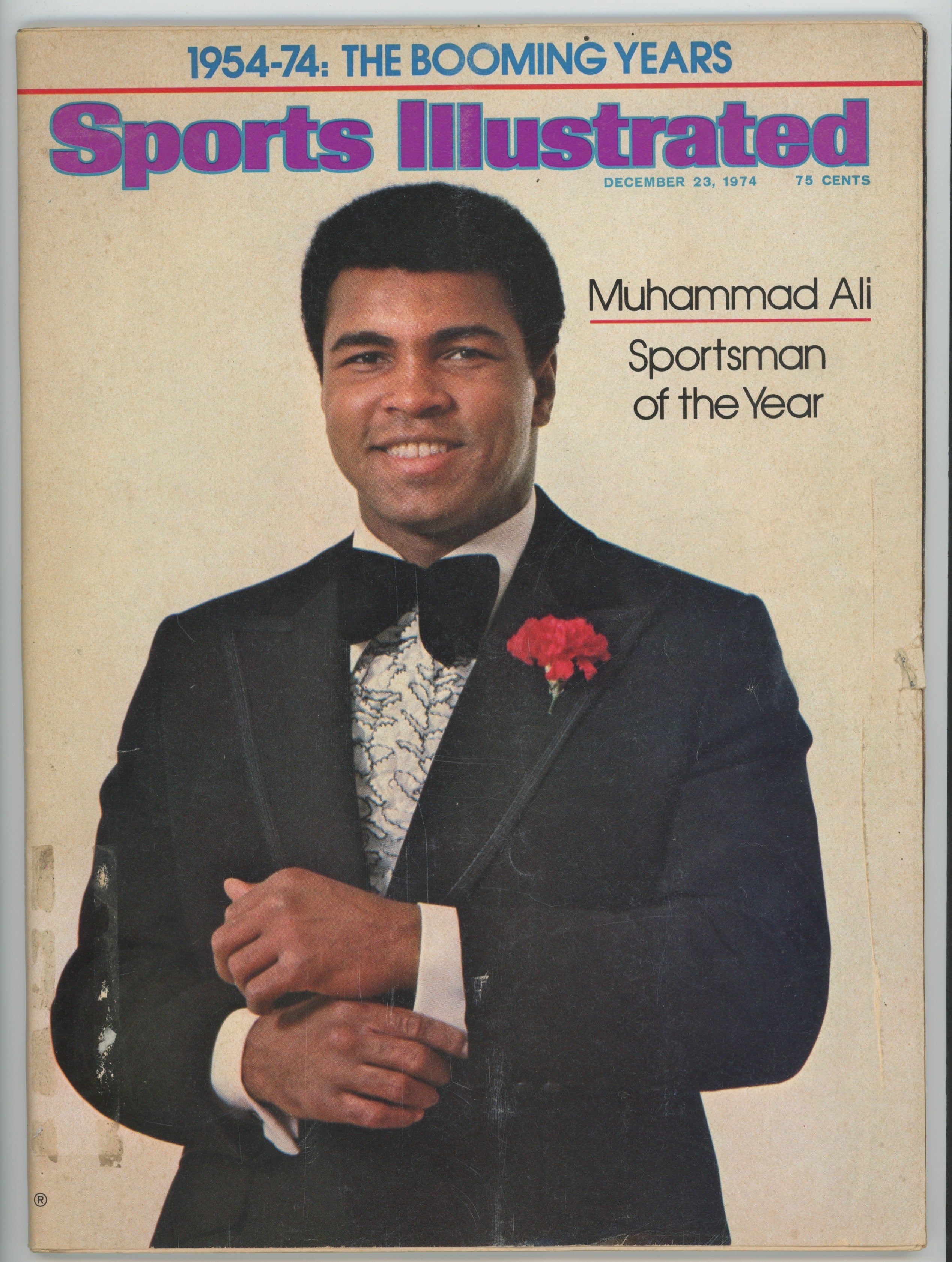 Muhammad Ali “Sportsman of the Year” 12/23/74 VG-EX MLR